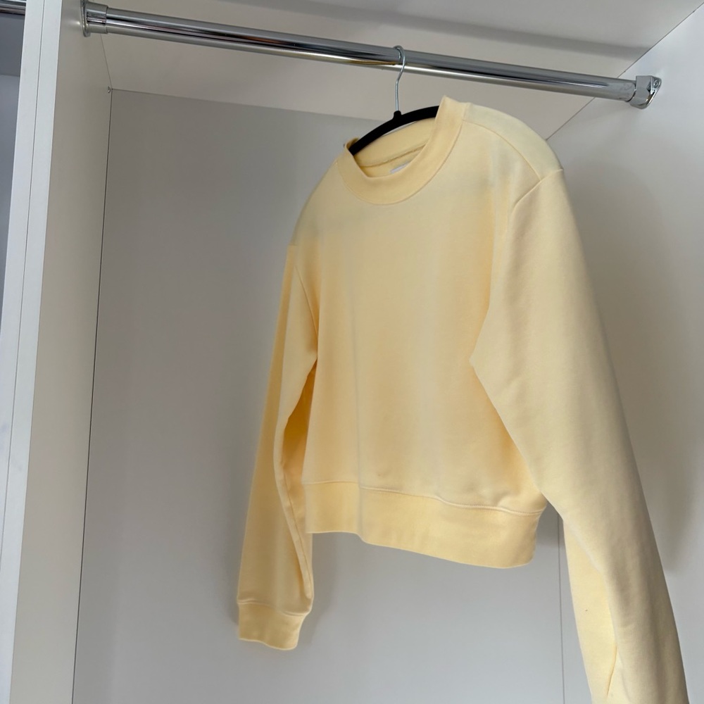 TNA Light Yellow Knit Top